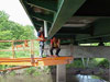Photos of the Strengthening of Steel Girder Bridge Using Post-tensioned FRP Rods/Strands 
