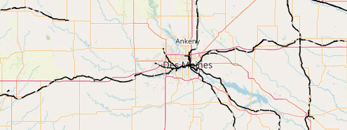 Iowa Rail Lines
