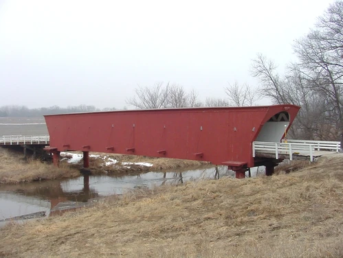 Photo of Hogback Bridge in Madison County, Iowa.