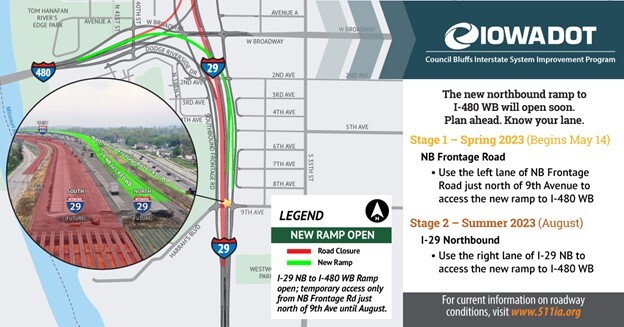 map of area affected by construction