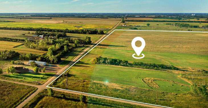 Plot of land for sale by the Iowa DOT